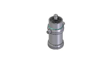 8024F -TELESKOPZYLINDER STANDARD/LOCH 8 STUFEN HUB 2925 FI 215