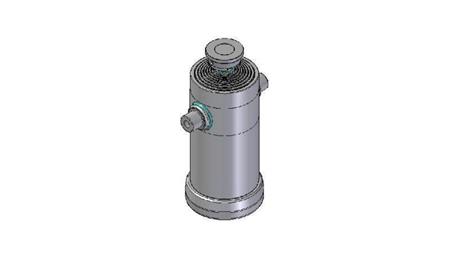 8037S -TELESCOPIC ZYLINDER STANDARD/KUGEL 8 STUFEN HUB 3740 DURCHMESSER 270