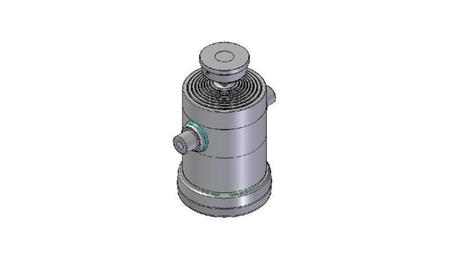 8053S -TELESCOPIC ZYLINDER STANDARD/KUGEL 8 STUFEN HUB 2465 DURCHMESSER 300
