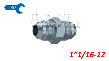 HYDRAULISCHE DOPPELSCHRAUBE JIC74° 11/16-12 - 11/16-12