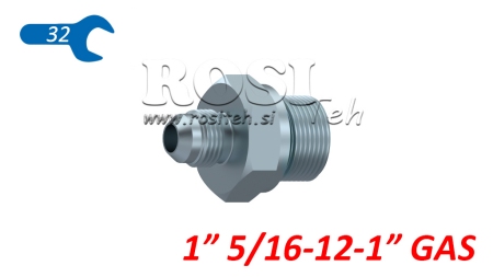 HYDRAULIK REDUZIER 1 5/16 JIC74°-1 GAS