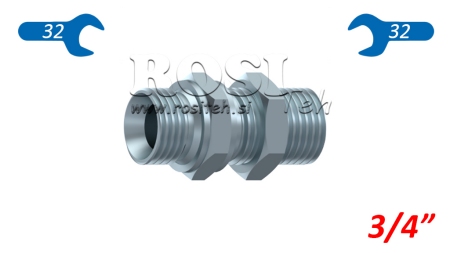 HYDRAULIK DOPPELSCHRAUBE ( BSP ) VERLÄNGERT 3/4