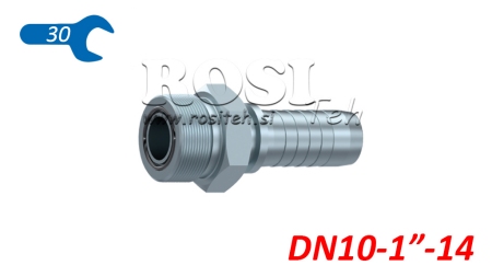 HYDRAULISCHER ANSCHLUSS AGORFS MÄNNLICH DN10-1-14
