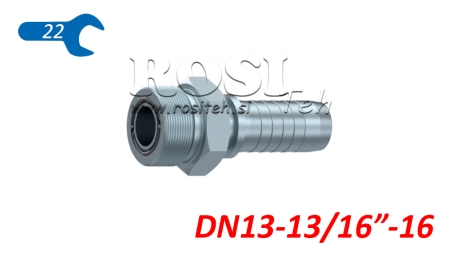 HYDRAULISCHER ANSCHLUSS AGORFS MÄNNLICH DN13-13/16-16