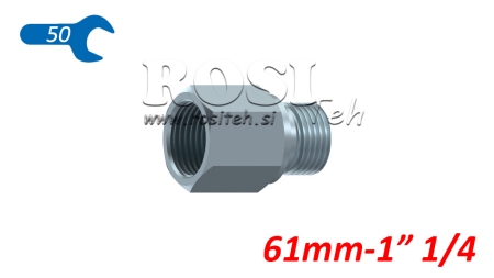 HYDRAULIKADAPTER MÄNNLICH-WEIBLICH 11/4 - VERLÄNGERT