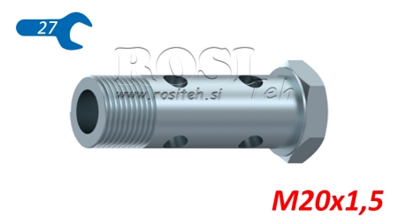 HYDRAULIK DOPPEL HOHLESCHRAUBE M20x1,5