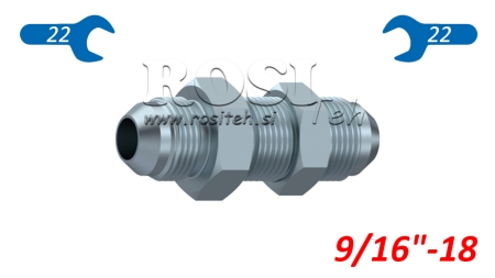 HYDRAULISCHE DOPPELSCHRAUBE AGJ JIC74° - VERLÄNGERT 9/16