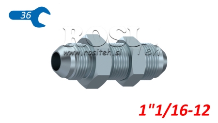 HYDRAULISCHE DOPPELSCHRAUBE AGJ JIC74° - VERLÄNGERT 1