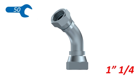 KNIE 45° BSP WEIBLICH - WEIBLICH 11/4