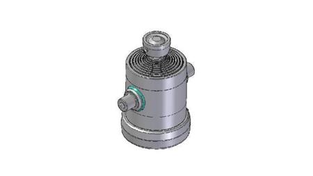 9009S -TELESCOPIC ZYLINDER STANDARD/BALL 9 STUFEN HUB 1940 DURCHMESSER 240