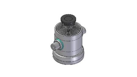 9031S -TELESCOPIC ZYLINDER STANDARD/KUGEL 9 STUFEN HUB 2212 DURCHMESSER 270