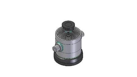 9051S -TELESCOPIC ZYLINDER STANDARD/KUGEL 9 STUFEN HUB 2157 DURCHMESSER 300