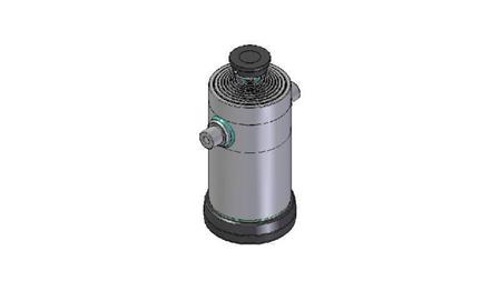 9057S -TELESCOPIC ZYLINDER STANDARD/KUGEL 9 STUFEN HUBLÄNGE 4162 DURCHMESSER 300