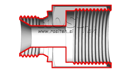 HYDRAULIK ADAPTER MÄNNLICH-WEIBLICH 1"-1"1/2
