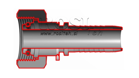 HYDRAULISCHER ANSCHLUSS DKOS 14S WEIBLICH DN12-M22x1,5