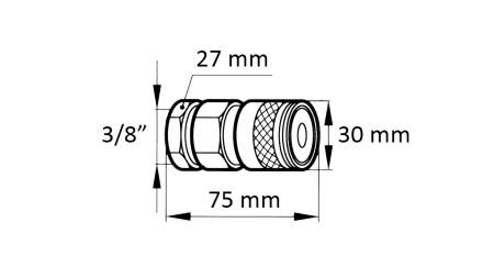 SCHNELLKUPPLUNG BAGGER FFH WEIBLICH 3/8