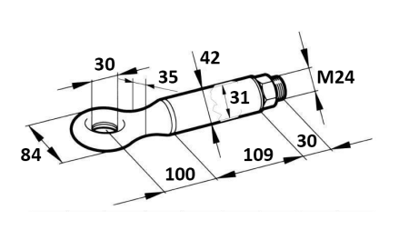 DREHBARE ZUGÖSE FI30 2500/400KG