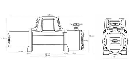 12 V ELEKTRISCHER WINSCH DWM 12000 HD - 5443 kg