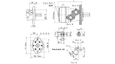 HYDRAULIK-ÖLMOTOR MR 400 ECO (ALSG2-L-400)