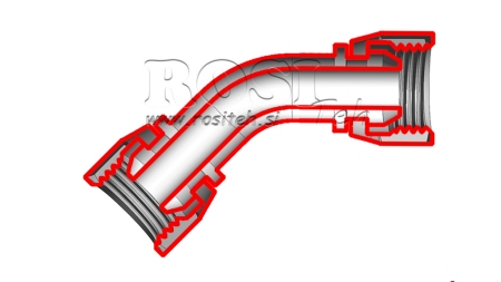 KNIE 45° BSP WEIBLICH - WEIBLICH 22 x 1,5