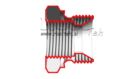 HYDRAULIKADAPTER MÄNNLICH-WEIBLICH 1 1/4-3/4