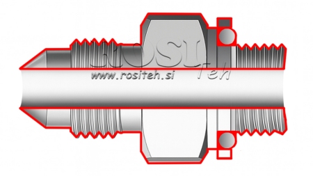 HYDRAULIK REDUZIER 1 1/16" JIC74°-3/4 GAS