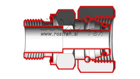 HYDRAULISCHER ZWEIWEGEVENTIL ANSCHLUSS AOVR ED BSP3/8 - M18X1,5