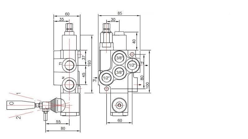 Hydraulikventil 1xP40